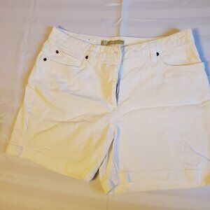 Denver Hayes Women's White Jean Shorts